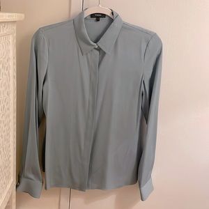 Theory Silk Button Down